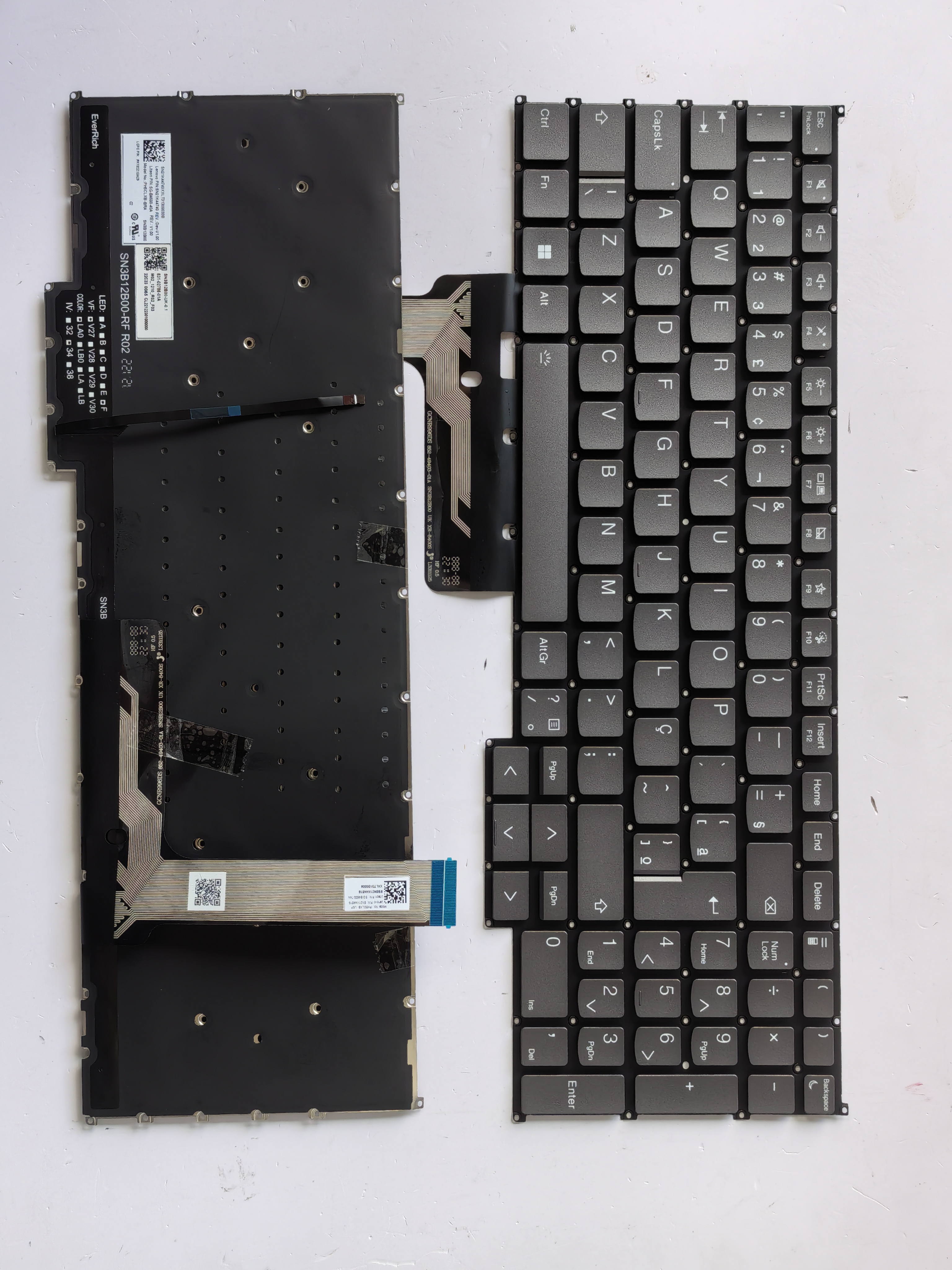 Picture of New Replacement Laptop Keyboard For LENOVO 16G6/16G7/16P G4 G5 IRH IRLThinkbook16+16p Grey Backlit BR Layout